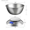 Balance de cuisine numérique Balance de cuisine numérique Balance alimentaire multifonction de haute précision avec bol amovible Volume de liquide de 2,15 l Température ambiante 11 lb/5 kg Q231020