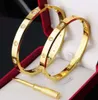 20 Bangle Jewelry Women Bracelets Classic 5.0 Titanium Steel Alloy Craft Craft Cloot Gold Gold Silver Rose Never Fade Not Allergic