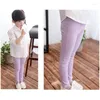 Pantalons élastiques pour enfants, 8 couleurs, matière douce, couleur bonbon solide, Leggings slim décontractés pour enfants de 2 à 10 ans