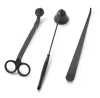 Eenvoudige Kandelaars Accessoire Cadeaupakket 3 in 1 Set Roestvrijstalen Kaars Bell Snuffers Lont Trimmer Dipper 3 stks/set