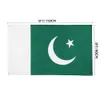 3 x 5 Fuß 90 x 150 cm, pakistanische Nationalflagge, Länderbanner, Polyester-Banner für Innen- und Außendekoration, direkter Fabrikgroßhandel