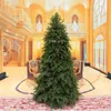 Dekoracje świąteczne duże sztuczne drzewo zielone rośliny Pełne PE Pięć liści luksusowe szyfrowanie z żelaznym wspornikiem Dekoracja domu 231019