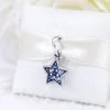 Shining Star 925 Silver Pendant Simple Fashion Luxury 남자와 여자 블루 클래식 목걸이 펜던트 부티크 보석 펜던트