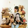 Figuras de animales de la serie Jungle, León, elefante, ciervo, Tigre, mono, perro, rinoceronte, juguete de peluche, muñeca creativa