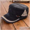 Chapéus de borda larga Bucket Chegada Summe Algodão Poliéster Chapéu Respirável Mens Ajustável Flat Splicing Old Baseball Womens Snapback Dro Dhtyk