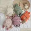 Garten Childrens SchoolBag Little Bunny Plushかわいい女の子バックパック人形1-3歳の男の子と女の子ベイビーミニ2 Dhjov