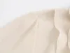 Blusas de mujer Maxdutti 2023 otoño Oficina blusa de mujer Tops camisa de manga larga moda francesa elegante Beige en capas