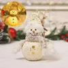 クリスマスデコレーションデスクトップ人形フェスティバルペンダント雪だるまおもちゃナイトライトホーム用品人気導入クリスマスデコレーションかわいいギフト輝く雪だるま