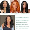 Brazilian Body Wave Short Bob Wig 4x4 Closure Transparent 13x4 Lace Front Human Hair Wigs For Women Pre Plucked Virgin Remy