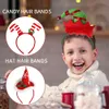 Chapéu de natal moda para crianças e adultos bandana de natal chapéu de natal bandana adulto e festa infantil tridimensional dos desenhos animados bandana de natal