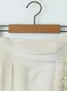 Spódnice chu sau urody 2023 Kobiety lato moda słodka drukowana spódnica na kolanach seksowna szczupła talia elegancka elastyczna