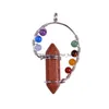 Hanger Kettingen 7 Chakra Healing Crystal Zeshoekige Puntige Ketting Goddelijkheid Metafysische Geest Groen Nce 12 Stuks Lot Sier Uil Legering Dhu0H