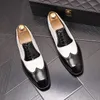 2024 New Style Mens Mens Shoe Dance Party Shoes Patent Leather Leather Pointed Toe Ceremony Wedding Shoes Men Black Blue Red Rewers J157