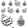 Charms Fashion Easy To Diy 30Pcs Sun With Beach Bum Mes Charm Jewelry Making Fit For Necklace Or Bracelet Drop Delivery Findings Comp Dhbzp