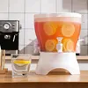 Garrafas de água balde de suco cor branca torneira design armazenamento geladeira dispensador de rotação de 360 graus chaleira