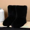 2023-женские сапоги на пушистом меху, новые повседневные зимние уличные зимние ботинки из искусственного кролика для девочек, теплая обувь на меху