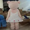 Performance Simpatico orso rosa costumi mascotte personaggio dei cartoni animati vestito completo di carnevale adulti taglia Halloween festa di Natale abiti di carnevale