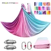 Faixas de resistência antes de fitness 5 metros yoga hammock conjunto anti gravidade inversão aérea yoga equipamento balanço trapézio 231019