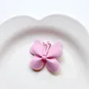 Hair Accessories 12pcs Handmade Butterfly Clips Sweet Girls Side Hairpin Soft Leather Bangs Barrettes Kids Headwear