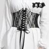 Ceintures Femme Rose Corset Peplum Large Taille Ceinture Mode Bande Magique Bandage Dentelle Corde Cravate Robe Vintage Ceinture