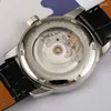 Zegarek na rękę Uszkórkę 38 mm vintage strój zegarek PT5000 Bauhaus minimalistyczny projekt automatyczny kalendarz mechaniczny mężczyzn