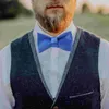 Bow Ties Düğün Kabmosu El Kravat Adam Erkek Erkek Koyu Yeşil Polyester İplik İş Bowtie Dekorasyon