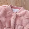 Manteau hiver bébé fille fausse fourrure manteau automne épaissir polaire enfants vêtements infantile hauts doux arcs vêtements pour enfants tenue coréenne 231020