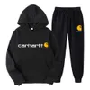 2023 New Men's and Women's Sweater Hoodies Fashion Designer Brand Cahart Carthart Two Piece Mango Letter Plush Qgbo