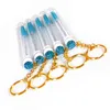 Outils de maquillage 20 pièces Tube de brosses d'extension de cils avec porte-clés de forage remplaçable cils Spoolies brosse en vrac en gros conteneur outils de maquillage 231020