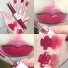 Lip Gloss Water Light Lasting Sexy Red Brown Matte Double Head Liquid Lipstick Mirror Glitter Glaze Makeup Cosmetic