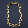 Kettingen Europese stijl antieke gouden dikke ketting Highstreet Punk geometrische coole dameshals