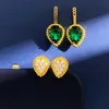 top quality dupe brand natural multicolor crystal rhinestone stud earrings for women