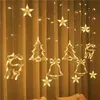 Inne świąteczne zapasy imprezy Xmas Tree Bells Elk Curtain Lights Bells Elk Curtain Light