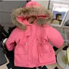 Down Coat Children Outerwear Winter Thick Parka Jacket for Girls Warm Hooded Cotton-padded Coats Kids Casual Jackets 2-10 Years Clothing 231020