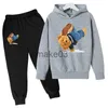 Clothing Sets Hoodie Suit Boys' Girls' Sweatshirt Children's Clothing Cute Bear Chic Brand Spring 2-Piece Set 3-12 Years Toddler Tracksuit J231020