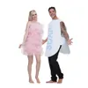 cosplay 2 Piece/set Funny Soap Sponge Bath Ball Cosplay Halloween Couple Costumes for Adult Women Summer Carnival Party Fancy Dersscosplay