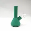 Hookahs 5.0 polegadas design de copo Bongs de silicone inquebrável plataforma de petróleo bongo de água com tigela de vidro tubo de água de silicone