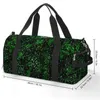 Outdoor Bags Abstract Splatter Paint Sports Black And Green Training Gym Bag Accessories Vintage Handbags Custom Fitness