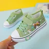 Flat Shoes Children's Spring Canvas Shoes Cartoon Graffiti Casual For Girls Comfort Fashion Kids Tennis Sneakers 231019