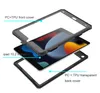 Shoulder IP68 Waterproof Clear Tablet Case for iPad 7 8 9 10.2'' Adjustable Lanyard Outdoor Sports Full Protective Soft Bumper Transparent Rugged Armor Dustproof Shell