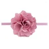 Acessórios para o cabelo 6 pçs/lote 5 cm moda artesanal fio líquido flor hairband crianças elástico bandana bebê meninas headwear pogal