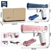 Pistola de água elétrica, brinquedos, explosão, alta pressão, carregamento forte, energia, spray de água automático, armas de brinquedo para crianças