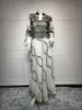 民族衣料中東モロッコターキーアバヤディナーイブニングドレスビーズハンギング刺繍ファッションサウジアラビアドバイローブ