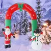 Décorations de Noël Poupées gonflables en arc de Noël Modèle de bonhomme de neige gonflable Père Noël pour la décoration extérieure de Noël et du Nouvel An 2023 Décoration de Noël x1020