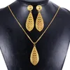 Oorbellen Ketting Dubai India Goud Vrouwen Bruiloft Meisje Hanger Sieraden Sets Nigeriaanse Afrikaanse Ethiopië Party DIY Charms Gift Ws37295o