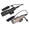 Accessories Jingming Tactical M4 M16 Hk416 Ar15 Flashlight M300w with Rail Rat Tail Crown Tail Cover Dual Control Mini Portable Torch