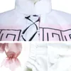 cosplay Kanna Kamui Cosplay Disfraz de Miss Kobayashi Uniformes de dragón de sirvienta Lolita Vestido rosa y blanco