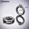 Stud KUYOUTH Anillo de dragón de cobre de moda Peso de la oreja Imán Pendiente Medidores Piercing Joyería del cuerpo Expansores Camillas 5 mm 2 UNIDS 231020