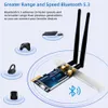 Wi Fi Finders 6e Intel AX210 PCIe WiFi Card 2 4G 5G 6GHZ 5374MBPS PCI Express Network Network Cards Bluetooth 5 3 WiFi Adapter للكمبيوتر الشخصي 231019