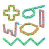 10 kolorów style 24 linki zwariowane utwory puzzle puzzle i kliknij sensory Fidget Toys lęk stres ulga ADHD potrzebuje imprezy edukacyjnej